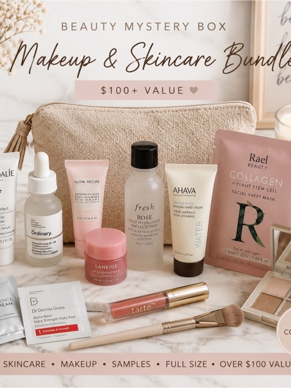 💄 Beauty Mystery Box Makeup & Skincare Bundle $100+ Value